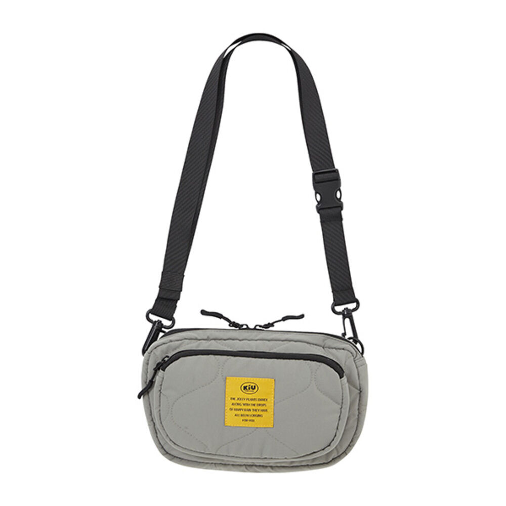 KiU「kiu ショルダーバッグ キウ K389 通販 ショルダーバック ボディバッグ 斜めがけバッグ」|ショルダー・メッセンジャー|グレー1