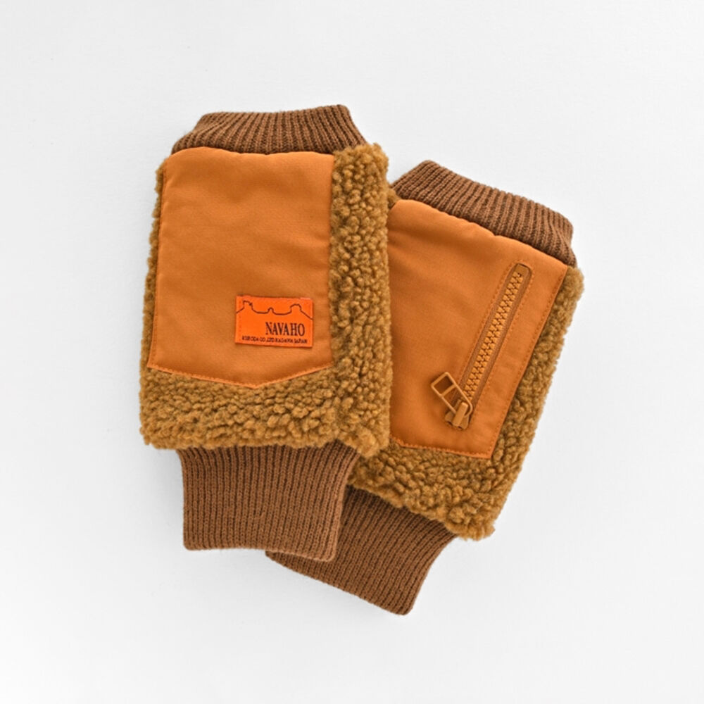 BACKYARD FAMILY「クロダ 手袋 メンズ 通販 グローブ 手ぶくろ 指なし ハンドウォーマー ハンドカバー 紳士手袋」|手袋|ブラウン2