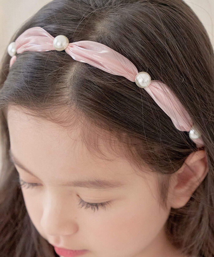 BACKYARD FAMILY「Rora カチューシャ 通販 パール リボン 48522102 髪飾り ヘッドドレス 子供 女の子」|その他|
