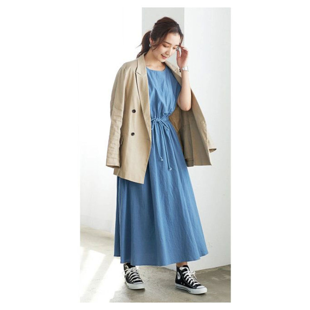 BACKYARD FAMILY「ワンピース ロング レディ－ス 通販 ロングワンピース ワンピ ロングワンピ レディ－スワンピース」|ワンピース|グレー1