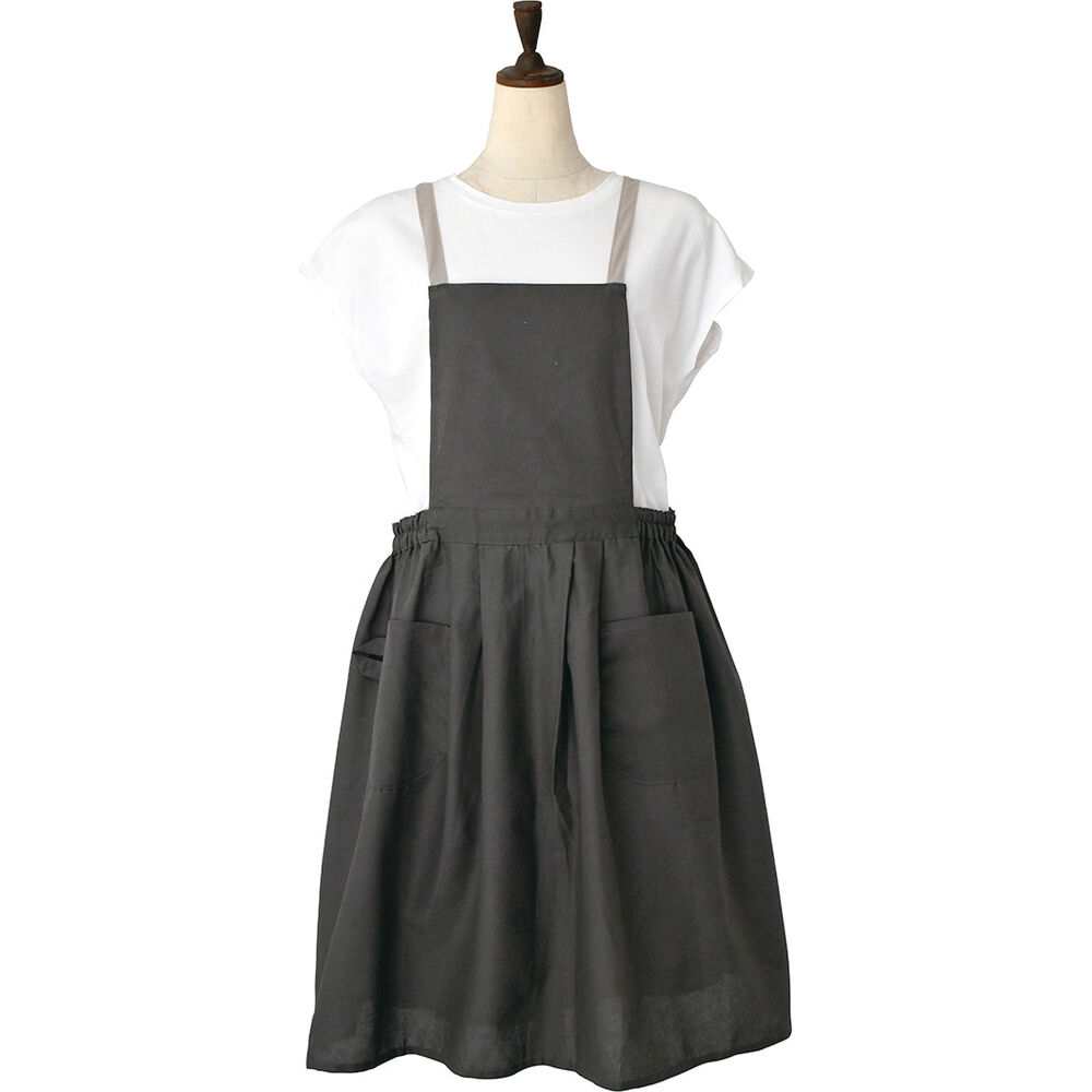 BACKYARD FAMILY「ギャザー エプロン レディース 通販 ギャザーエプロン 前掛け 前掛 おしゃれエプロン 薄い 軽い」|その他|グレー1