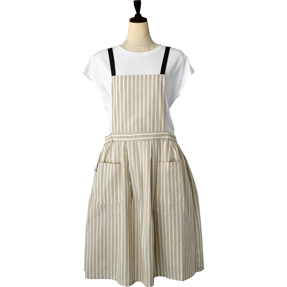 BACKYARD FAMILY「ギャザー エプロン レディース 通販 ギャザーエプロン 前掛け 前掛 おしゃれエプロン 薄い 軽い」|その他|ベージュ1