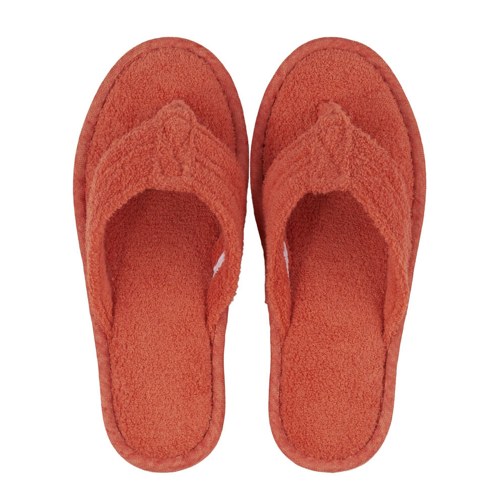 BACKYARD FAMILY「SDS スリッパ モラ 通販 ルームサンダル タオルスリッパ 室内スリッパ 室内履き 洗える」|ルームシューズ|オレンジ1