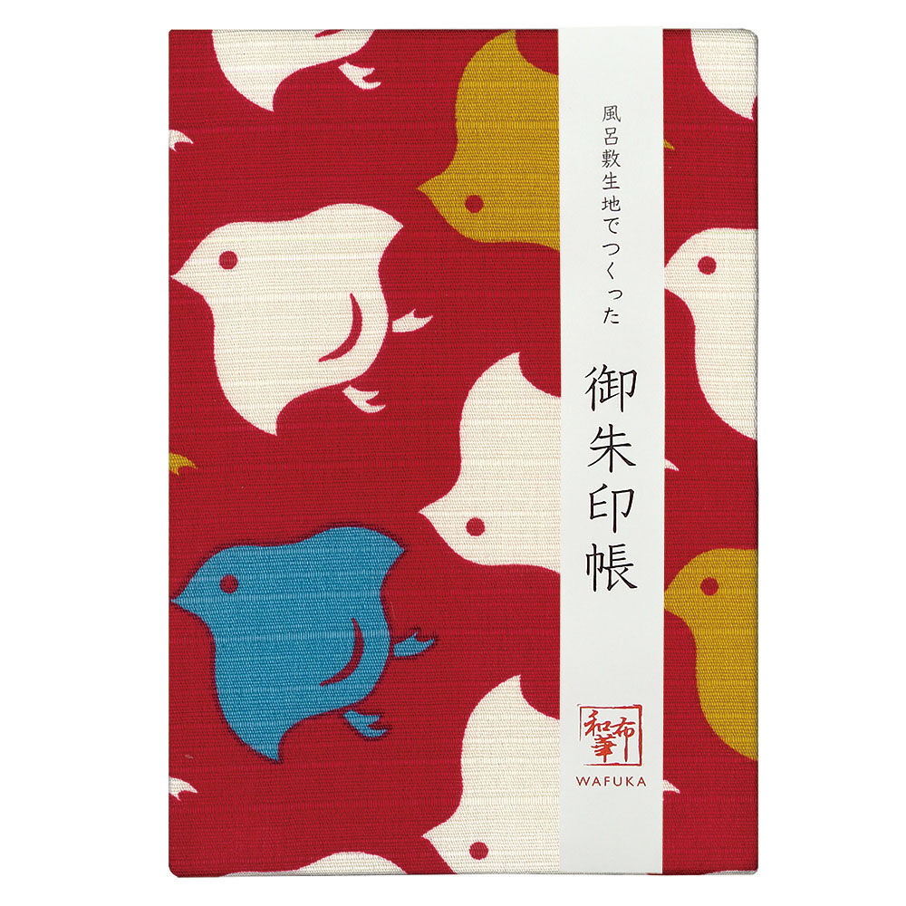 BACKYARD FAMILY「御朱印帳 かわいい 通販 ご朱印帳 朱印帳 集印帳 蛇腹 蛇腹式 奉書紙 じゃばら 和柄 風呂敷」|その他|レッド1