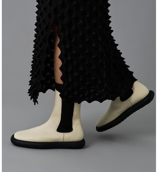 CAMPER「[カンペール] ONDA / アンクルブーツ」|ロングブーツ|ホワイト