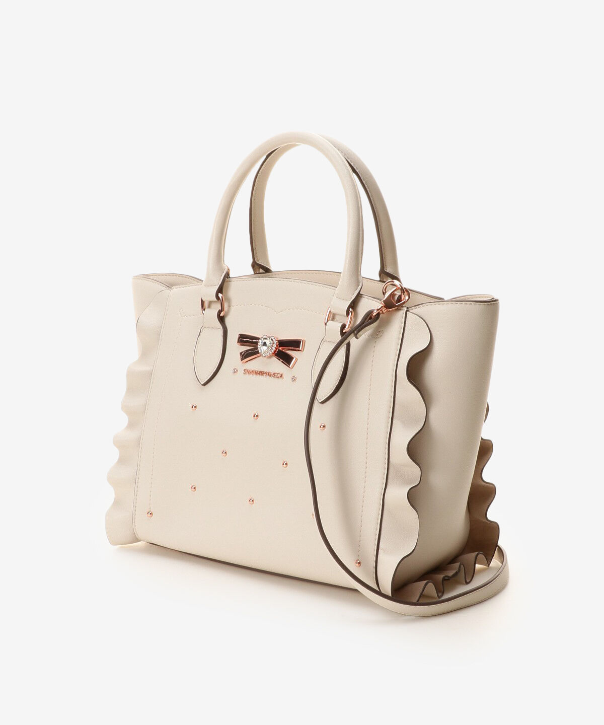 Samantha Vega「リボンスタッズフラッター(小)」|ハンドバッグ|