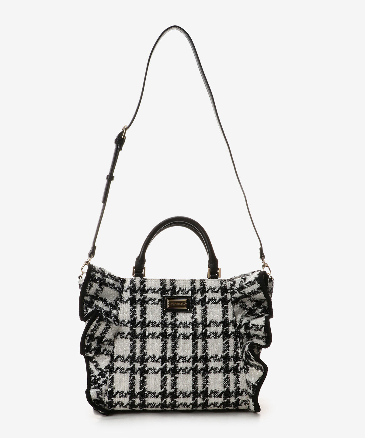 Samantha Vega「ツイードフリルハンドバッグ（大）」|ハンドバッグ|