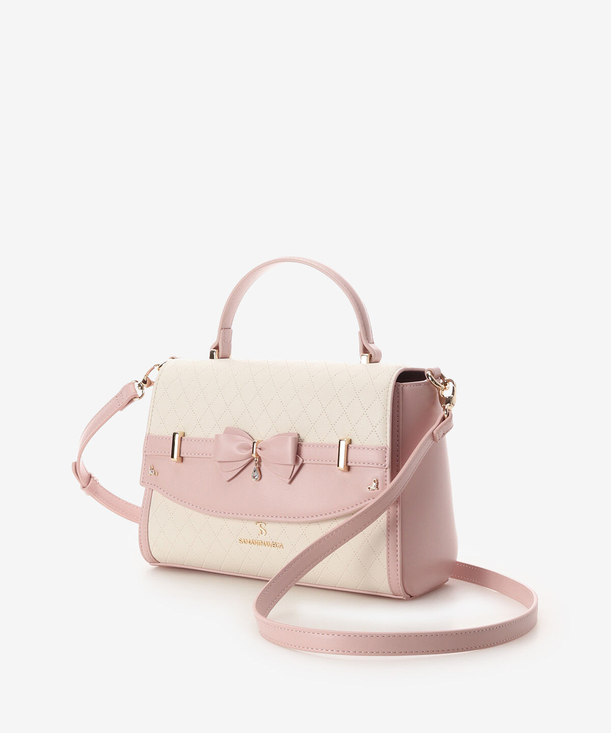 Samantha Vega「キルティングアクセントリボンショルダーバッグ」|ショルダー・メッセンジャー|