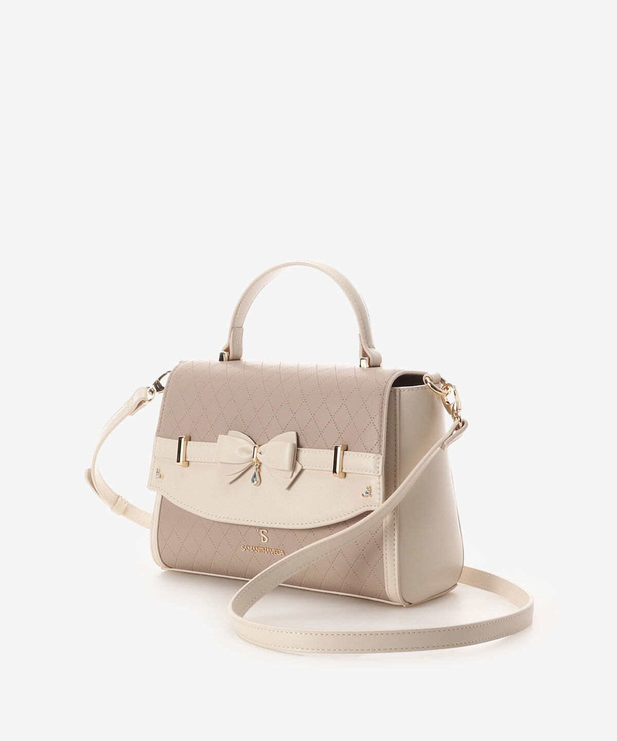 Samantha Vega「キルティングアクセントリボンショルダーバッグ」|ショルダー・メッセンジャー|