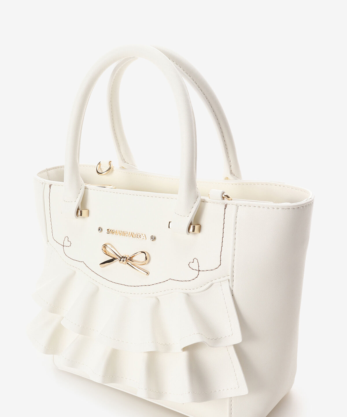 Samantha Vega「フリルリボンハンドバッグ（小）」|ハンドバッグ|