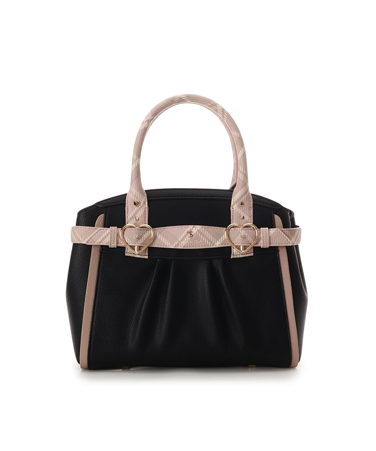 Samantha Vega「チェックハートベルトハンドバッグ」|ハンドバッグ|ブラック