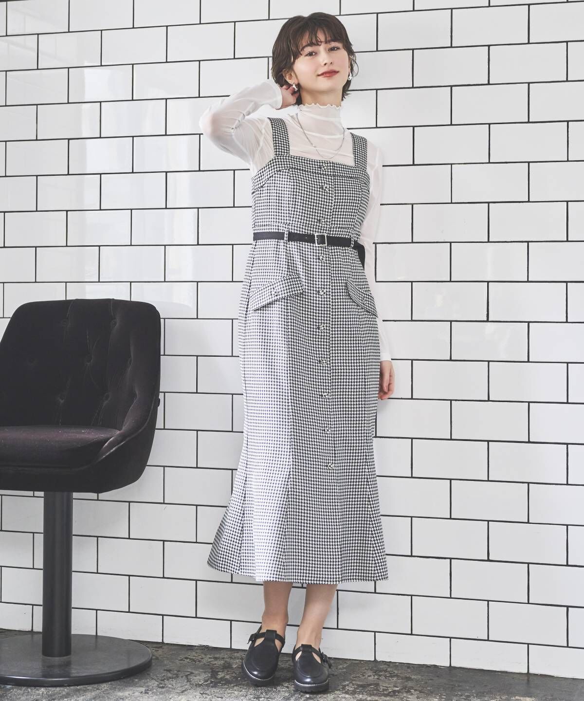 アンドクチュール「ジャガードジャンスカ」|ワンピース|