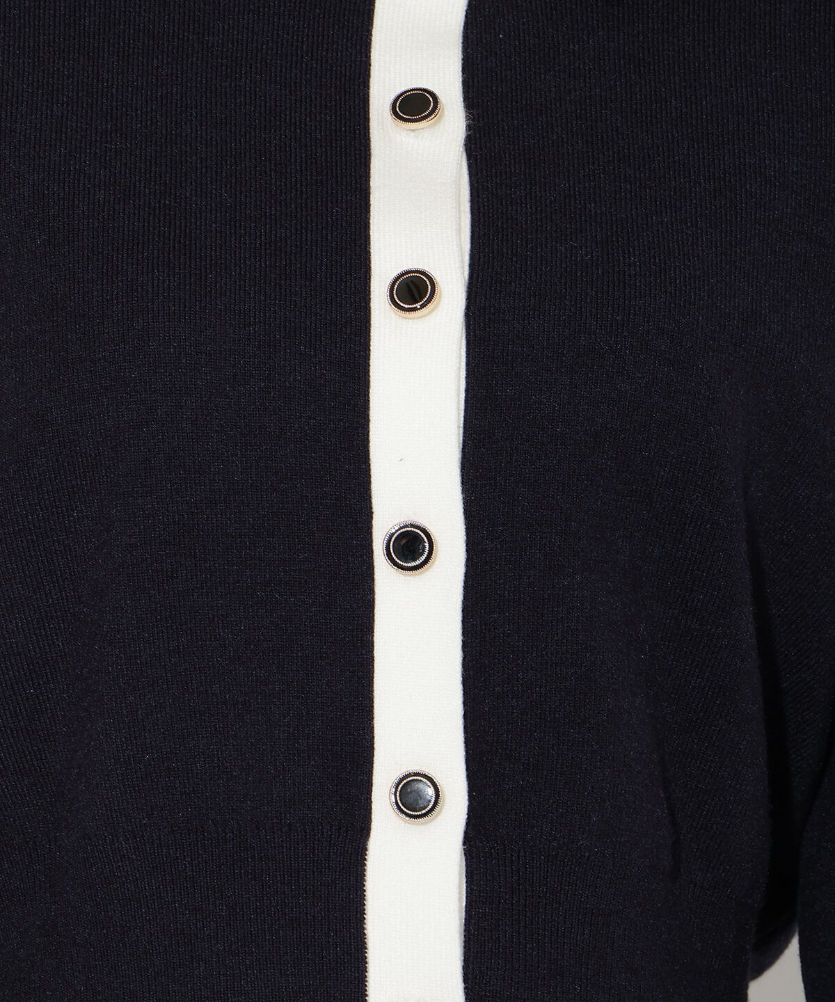 アンドクチュール「配色カーディガン」|カーディガン|