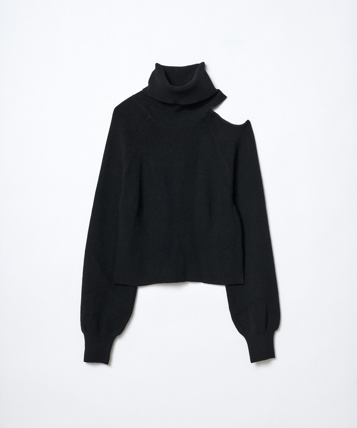 REDYAZEL「肩あきアシメタートルニット」|ニット・セーター|