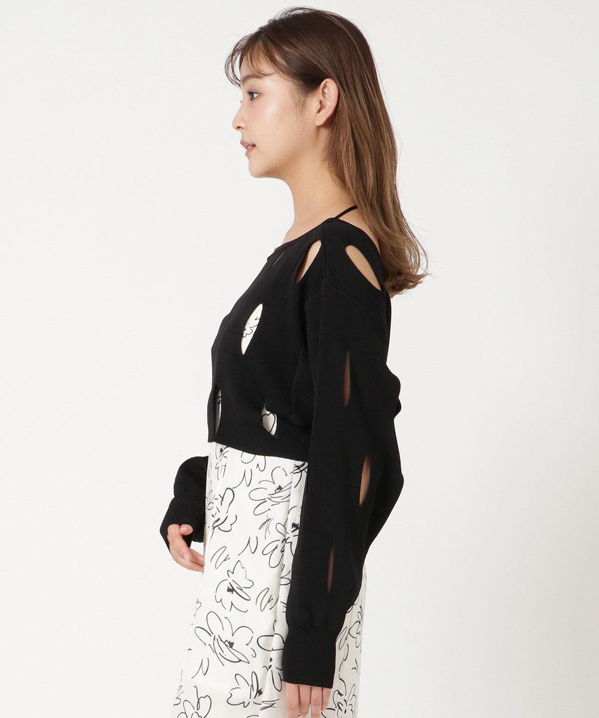 REDYAZEL「カットアウトニット」|ニット・セーター|