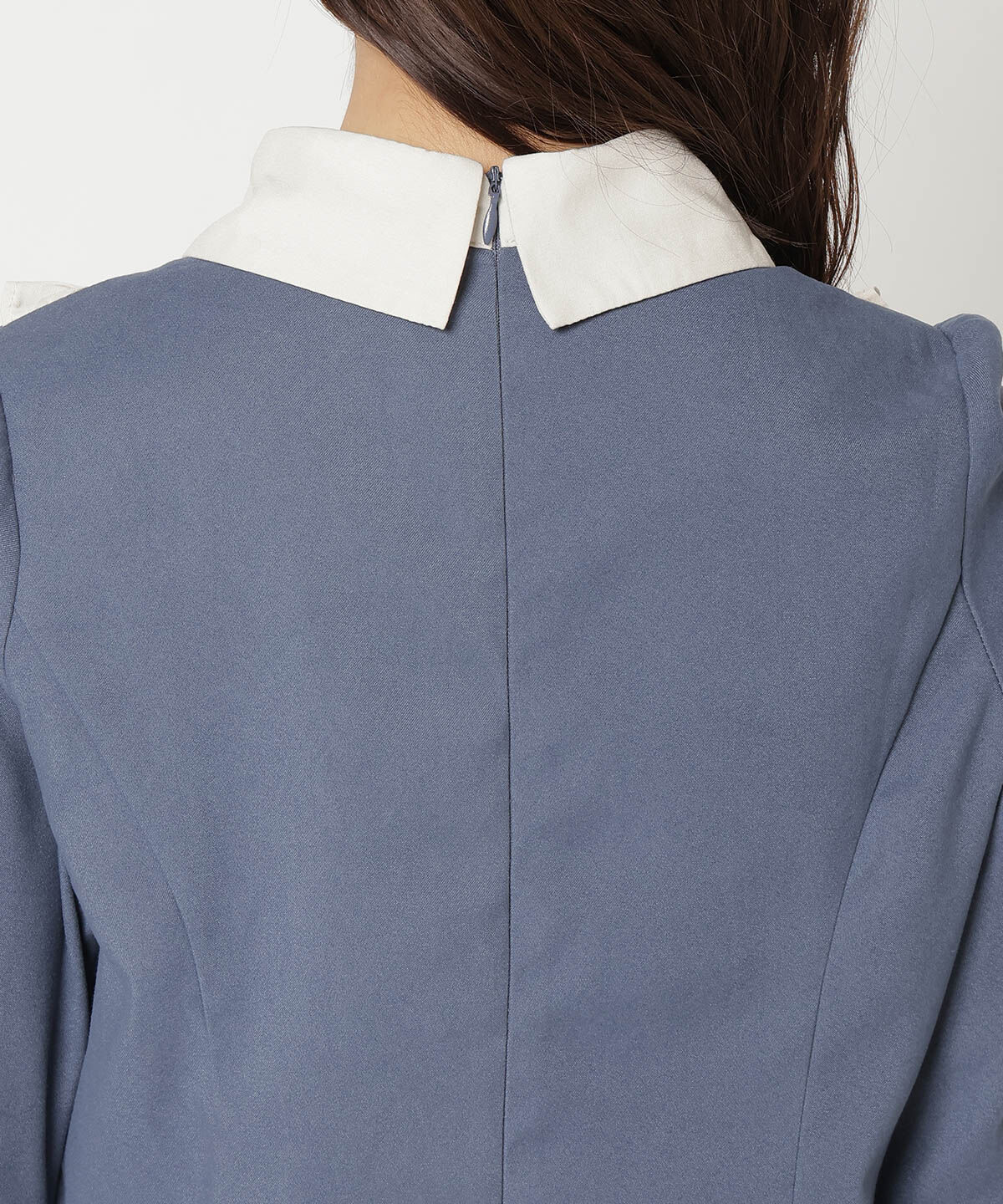 REDYAZEL「バイカラーシャツミニワンピース」|ワンピース|