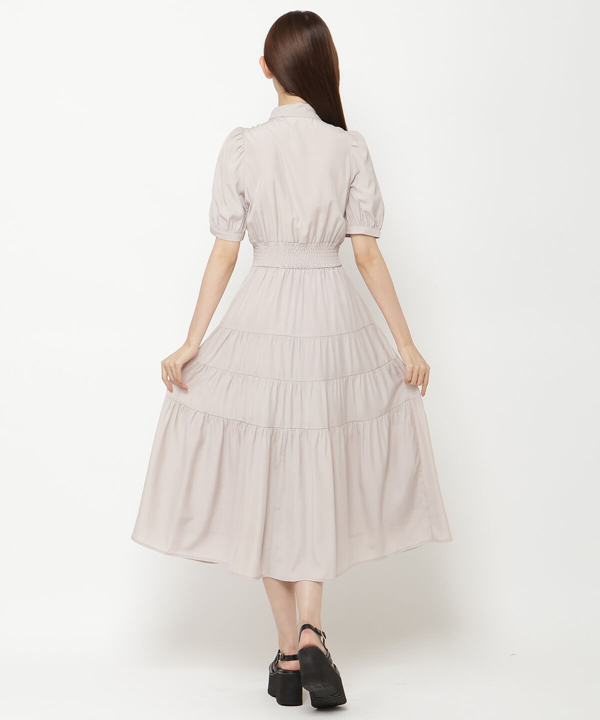 REDYAZEL「リボンタイティアードワンピース」|ワンピース|