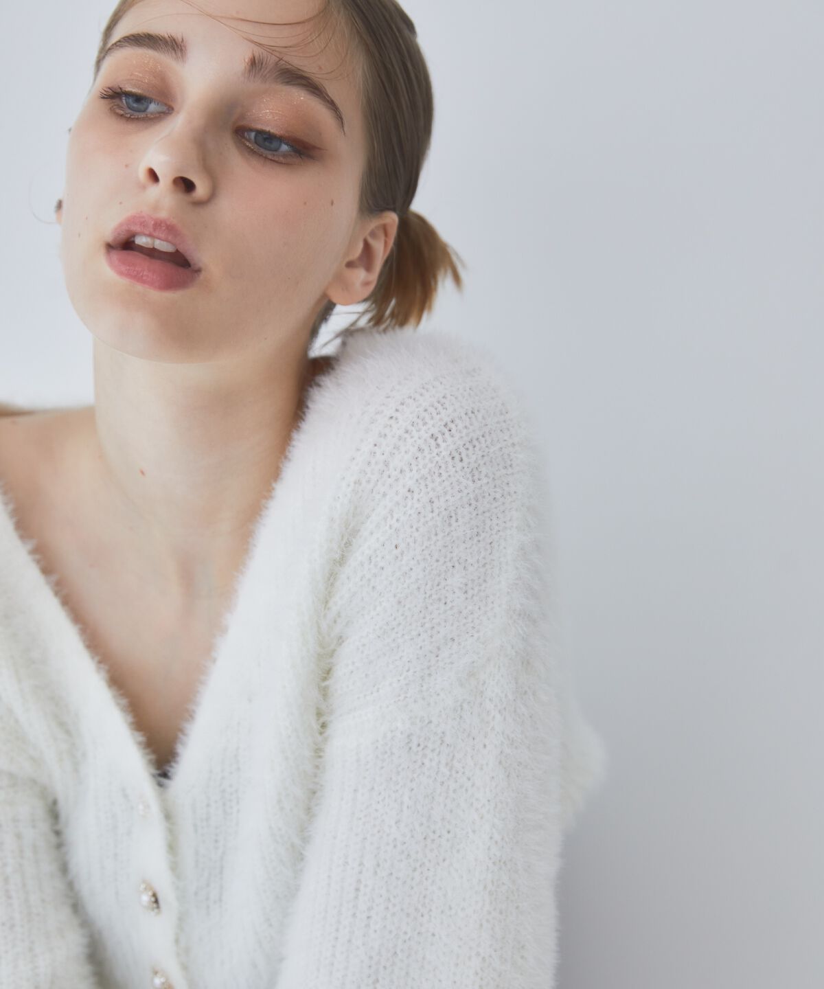 REDYAZEL「フェザーニットカーディガン」|カーディガン|