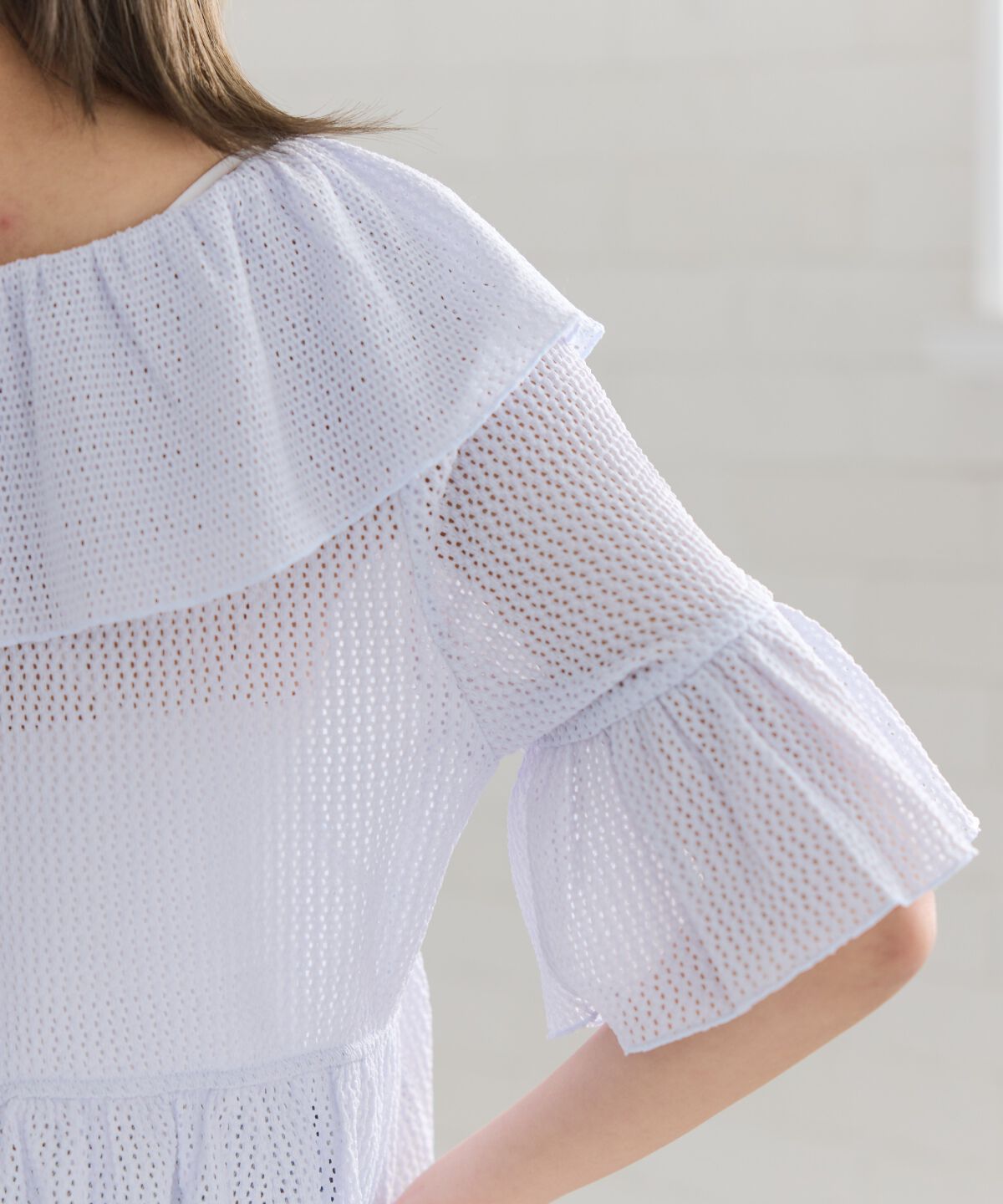 REDYAZEL「クロシェフリルカーディガン」|カーディガン|