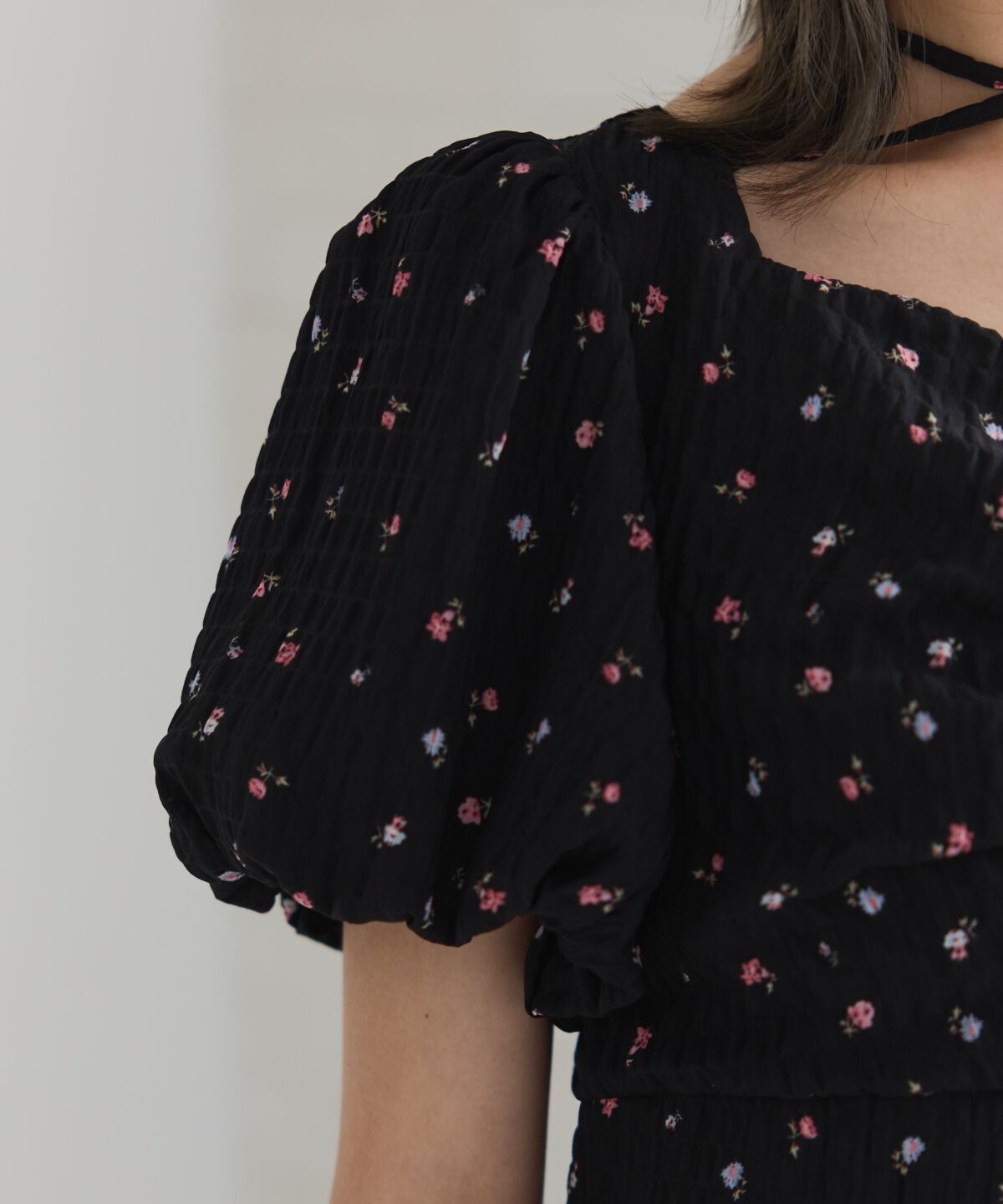 REDYAZEL「フラワープリントバルーンスリーブワンピース」|ワンピース|