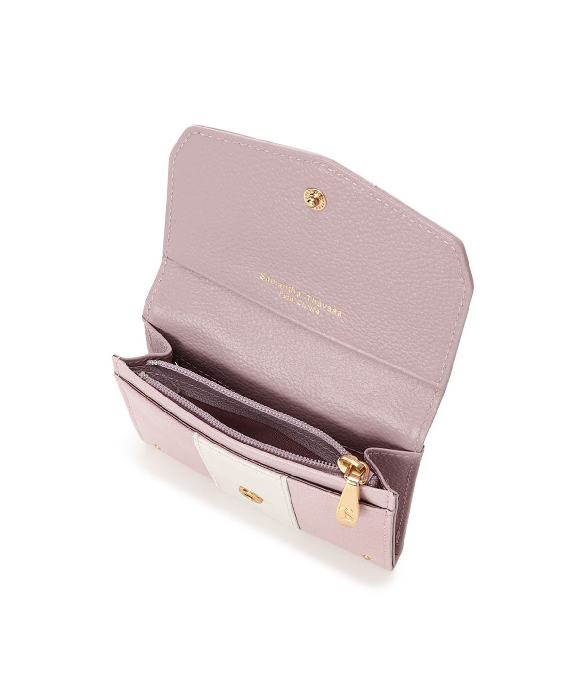 Samantha Thavasa Petit Choice「バイカラープルアップレザー マルチケース」|コインケース|