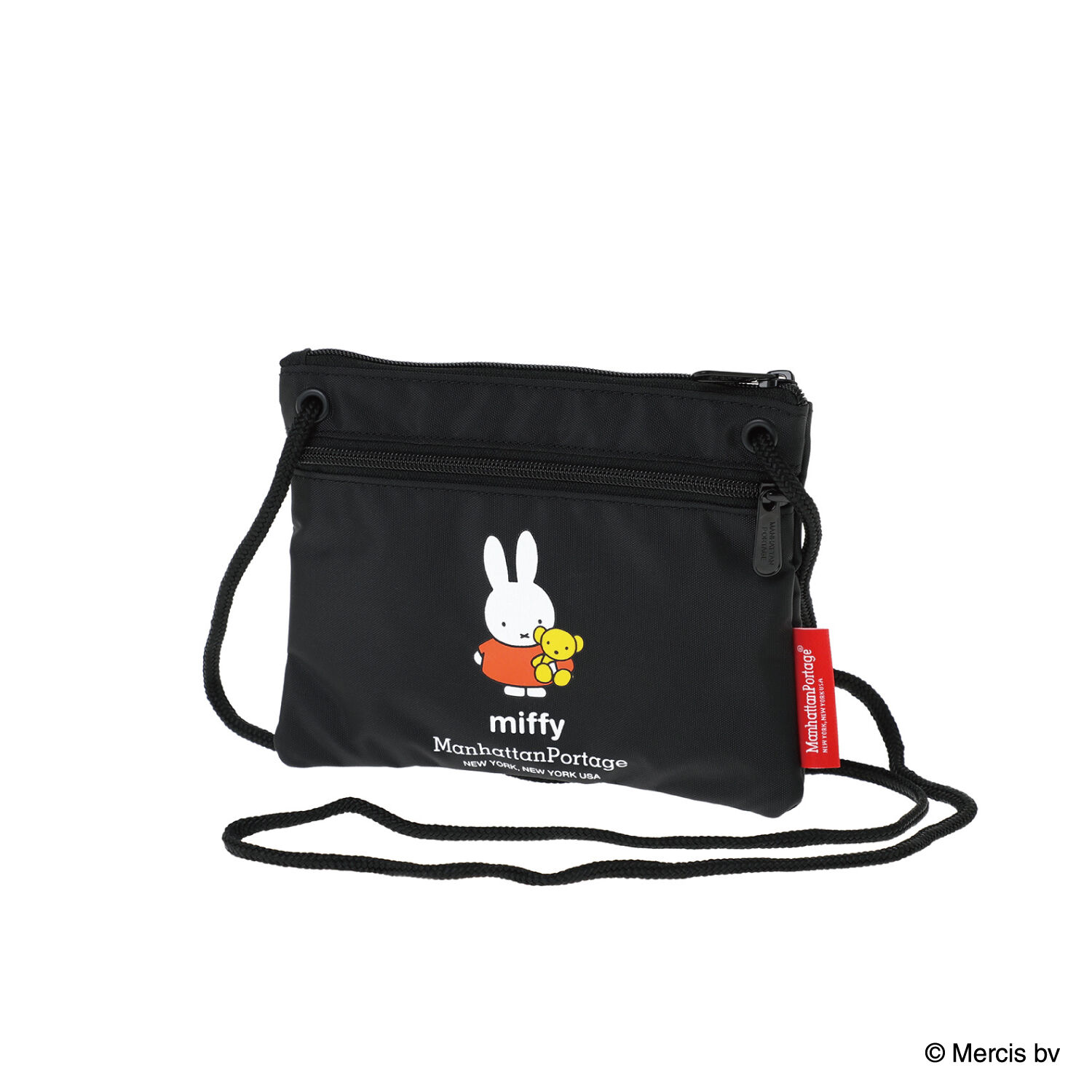 Manhattan Portage「DOUBLE ZIPPER POUCH MIFFY 70TH」|ショルダー・メッセンジャー|BLK