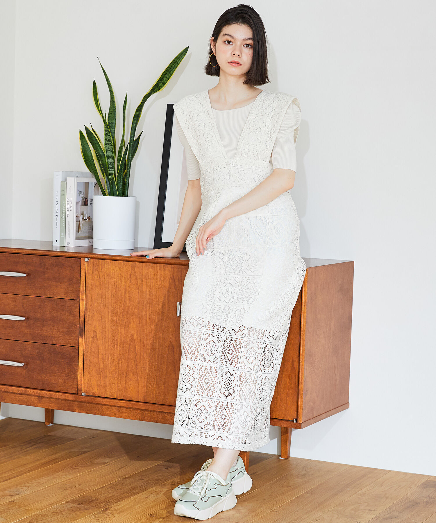 ORiental TRaffic「【トレンド】メタリックライン厚底スニーカー/OT3727」|スニーカー|