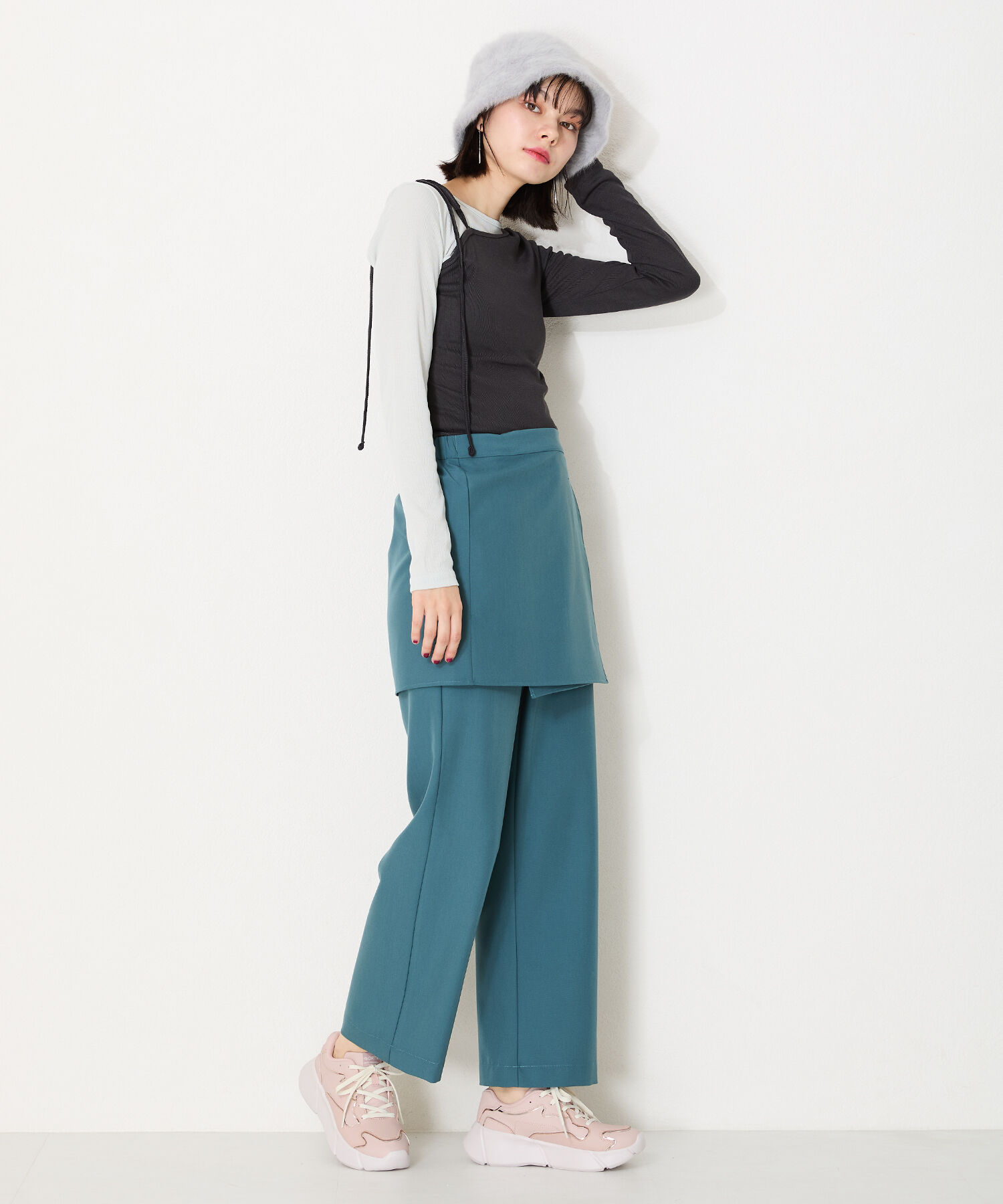 ORiental TRaffic「【トレンド】メタリックライン厚底スニーカー/OT3727」|スニーカー|