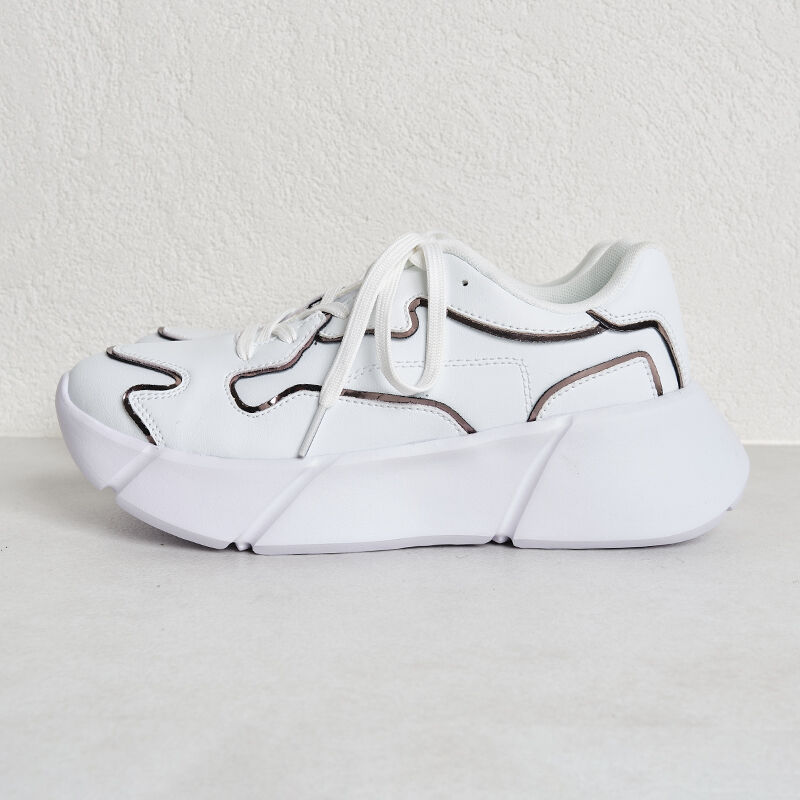 ORiental TRaffic「【トレンド】メタリックライン厚底スニーカー/OT3727」|スニーカー|