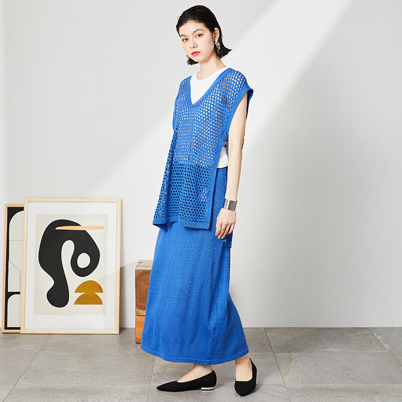 ORiental TRaffic「【アウトレット価格】ポインテッドトゥニットパンプス/31127 フラット ニット ポインテッドトゥ 人気」|パンプス|