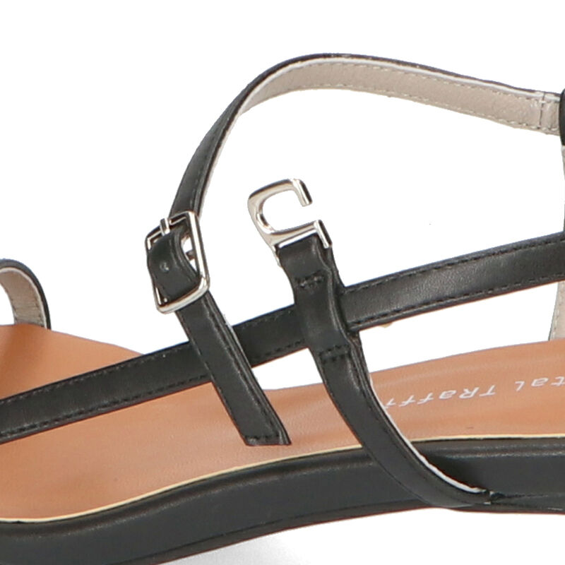 ORiental TRaffic「【トレンド】アシンメトリーナローストラップサンダル/31230 サンダル ヒール5.2cm」|サンダル|