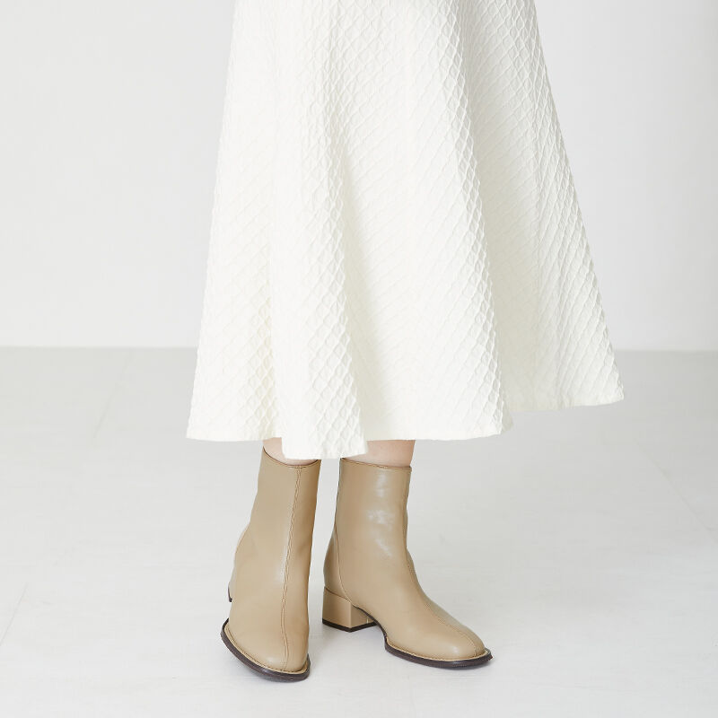 WA Oriental TRaffic「ソフトレザーオーバーヒールブーツ/32407」|ショートブーツ|BEIGE