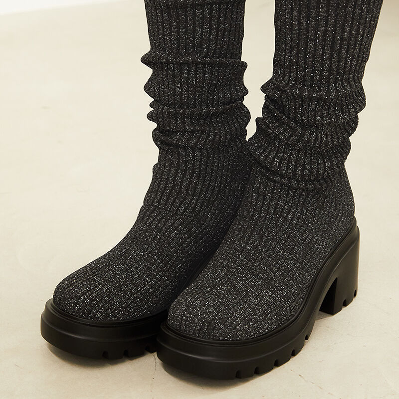 ORiental TRaffic「厚底ソックスニーハイブーツ/31513」|ロングブーツ|