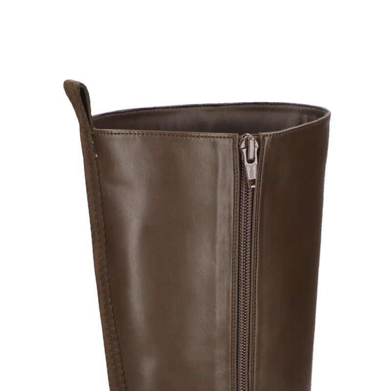 ORiental TRaffic「ラウンドトゥ ローヒール ロングブーツ /31505 ヒール3.5ｃｍ ゆったり」|ロングブーツ|