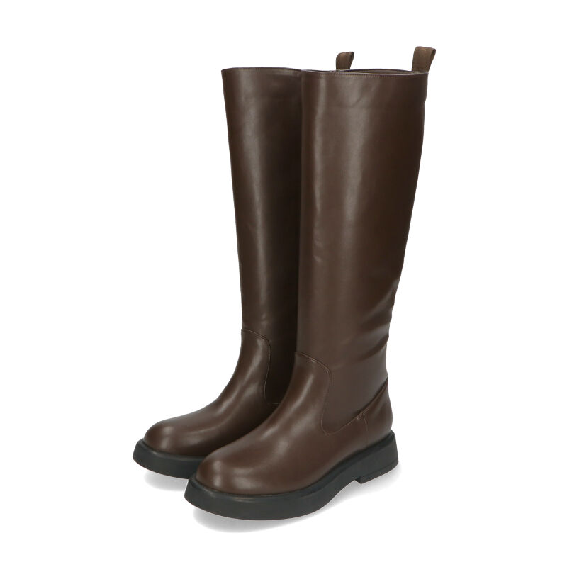 ORiental TRaffic「ラウンドトゥ ローヒール ロングブーツ /31505 ヒール3.5ｃｍ ゆったり」|ロングブーツ|