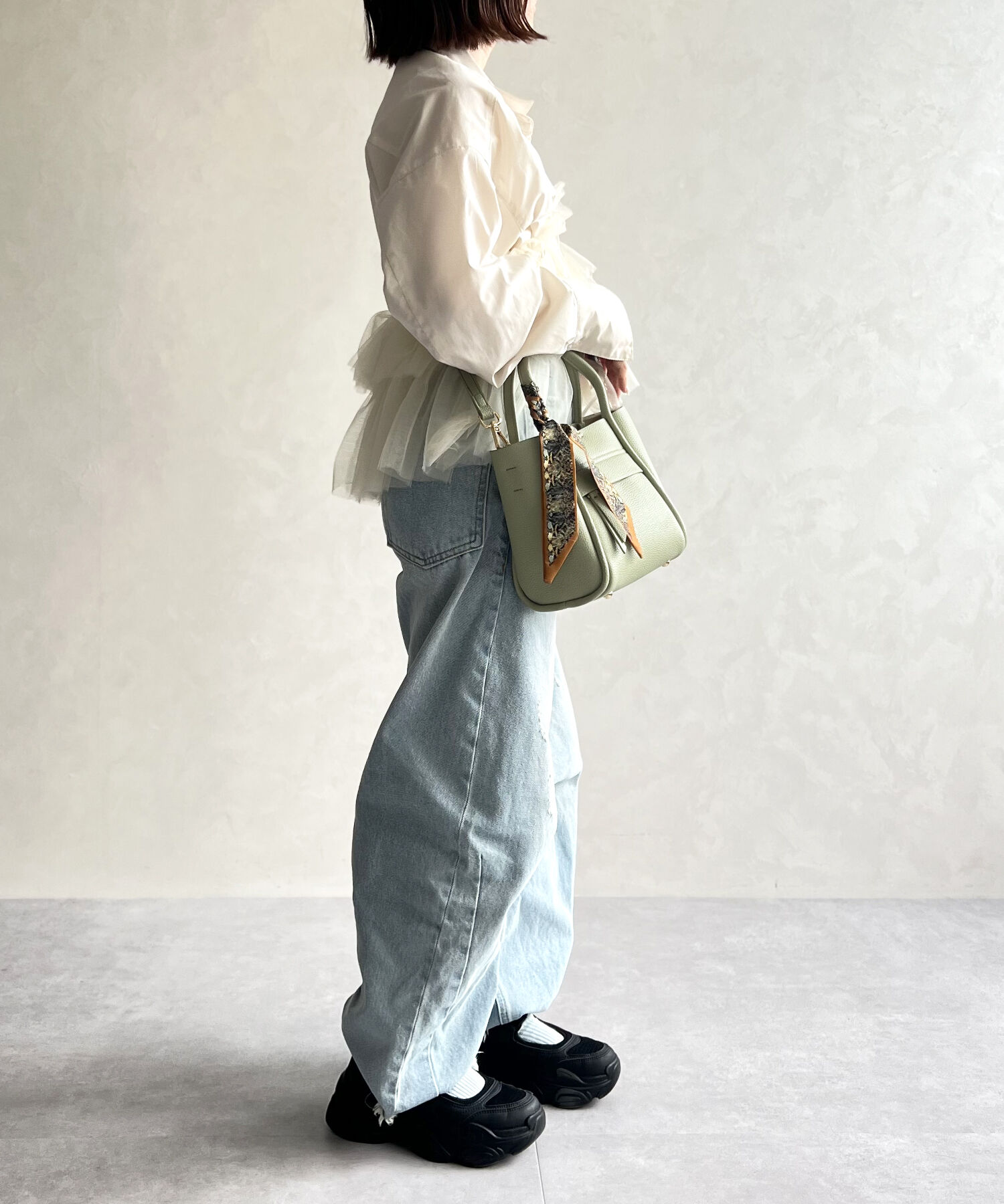 ORiental TRaffic「スカーフ付きハンドバッグ/BA-209」|ショルダー・メッセンジャー|