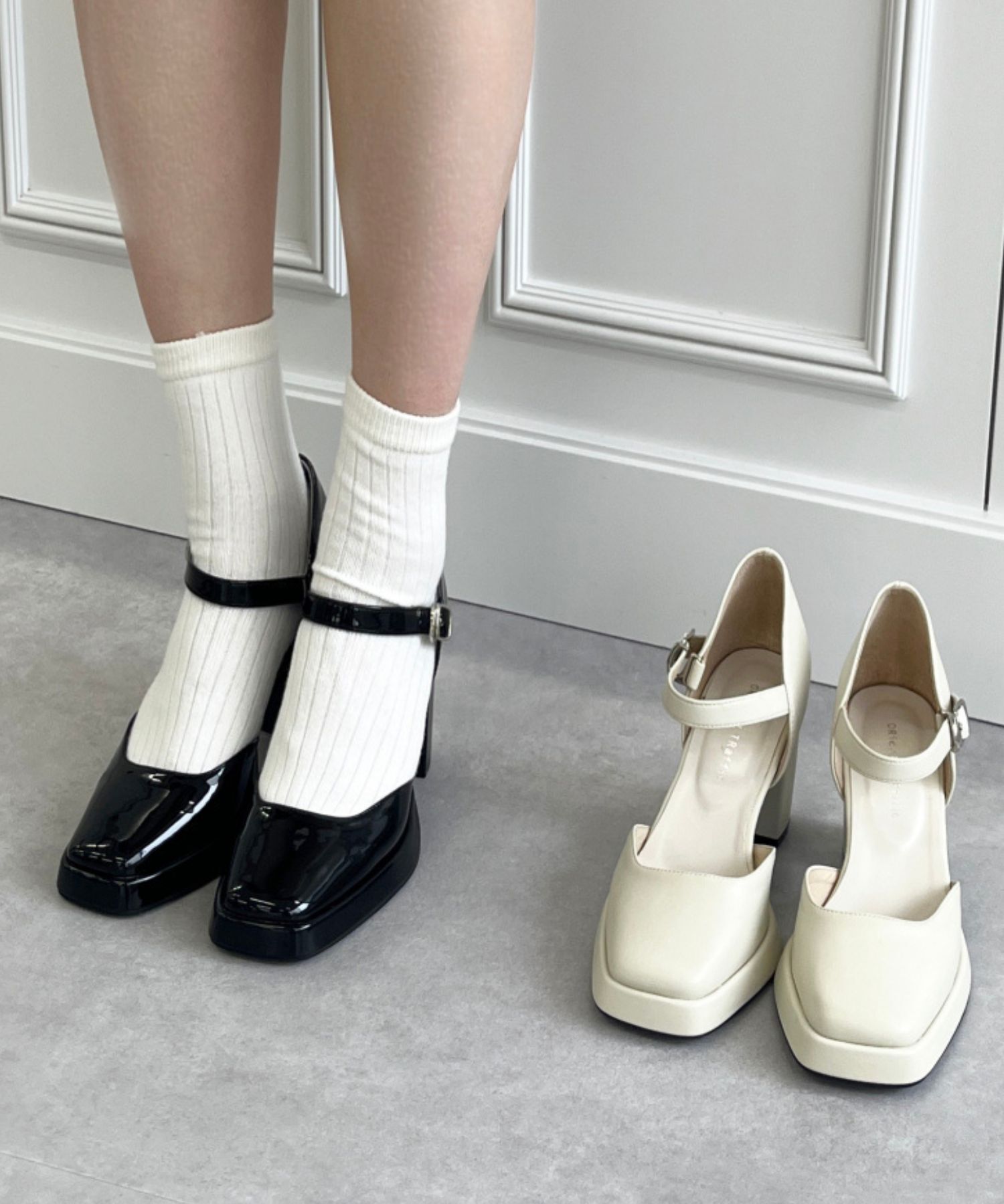 ORiental TRaffic「フレアソールセパレートパンプス/41111」|パンプス|WHITE