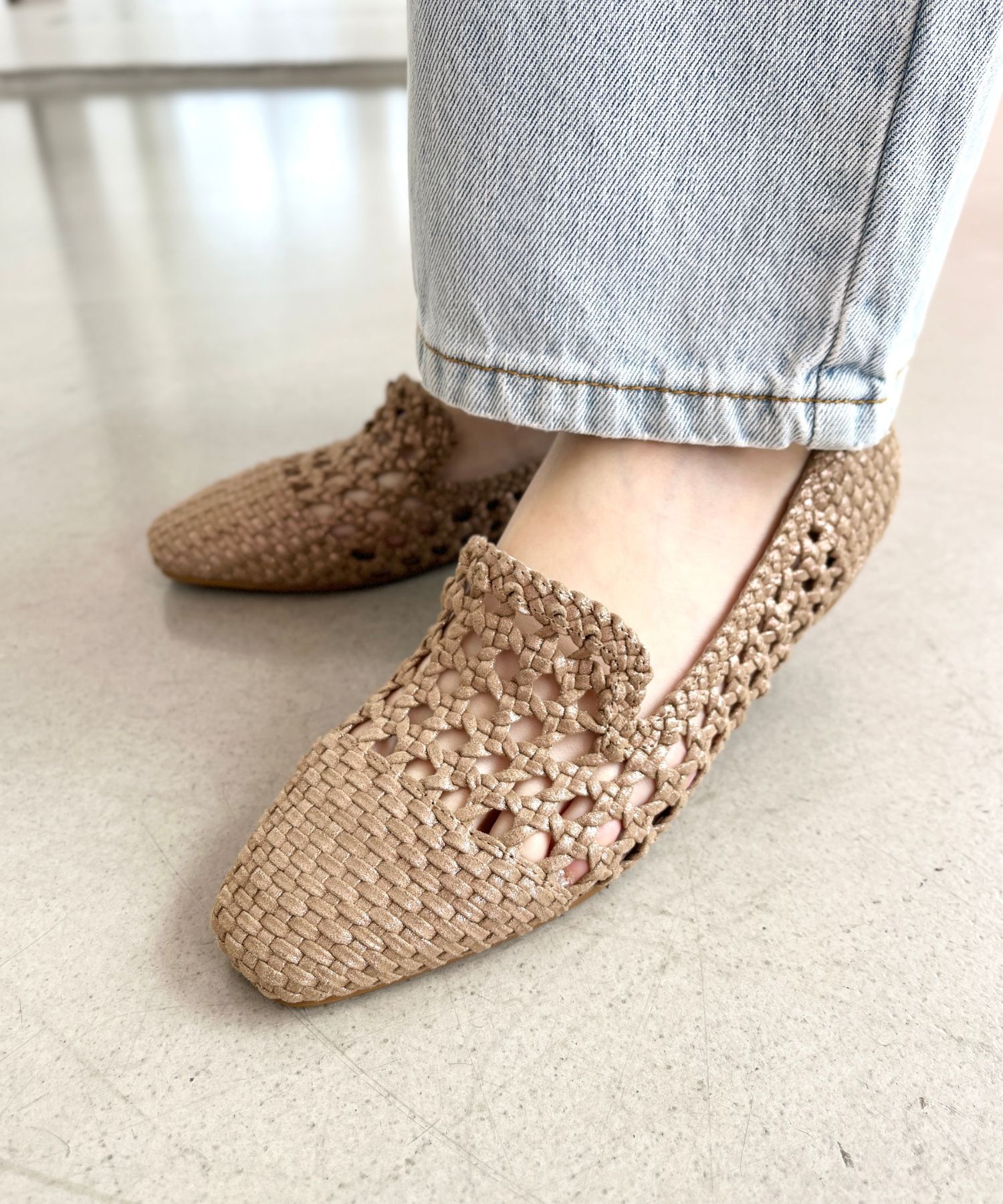 WA Oriental TRaffic「メッシュフラットパンプス/42102」|サンダル|BRONZE