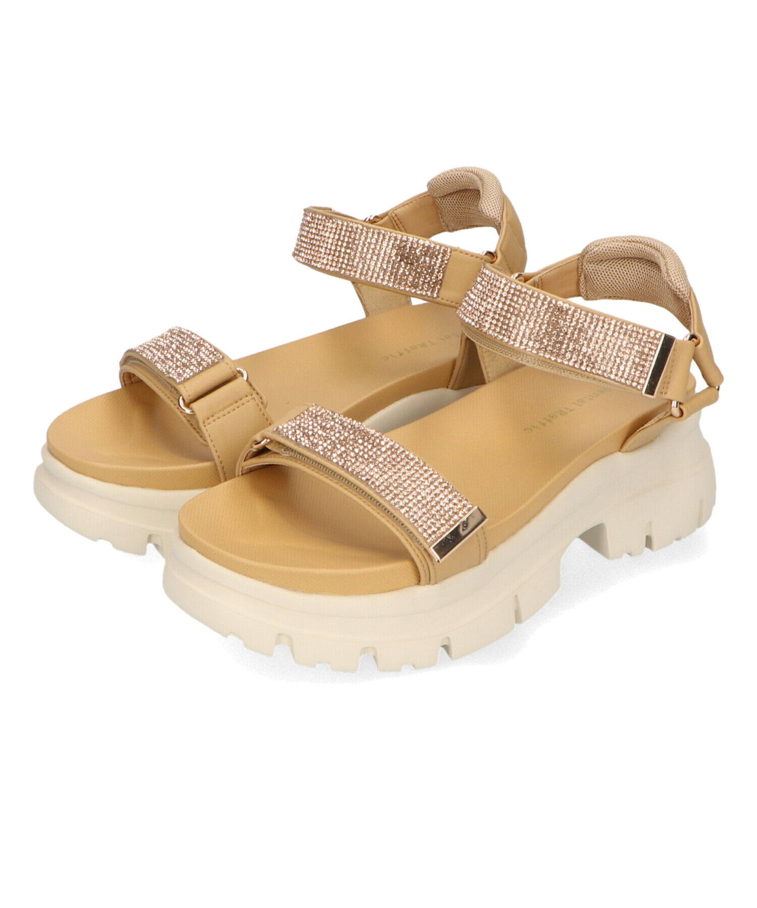 ORiental TRaffic「【定番】ビジューストラップスポーツサンダル/41220 スポサン 人気 トレンド 売れてる」|サンダル|