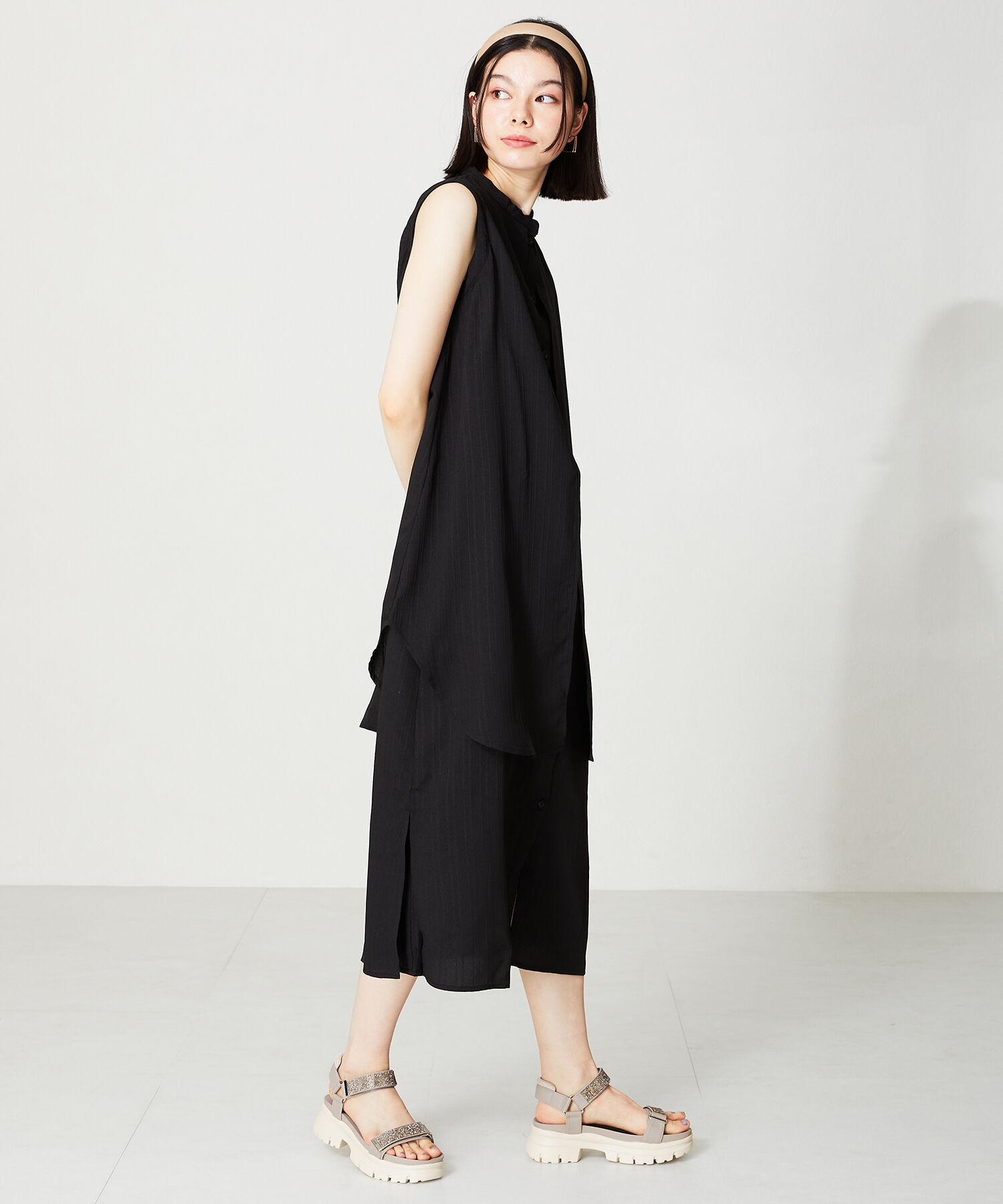 ORiental TRaffic「【定番】ビジューストラップスポーツサンダル/41220 スポサン 人気 トレンド 売れてる」|サンダル|