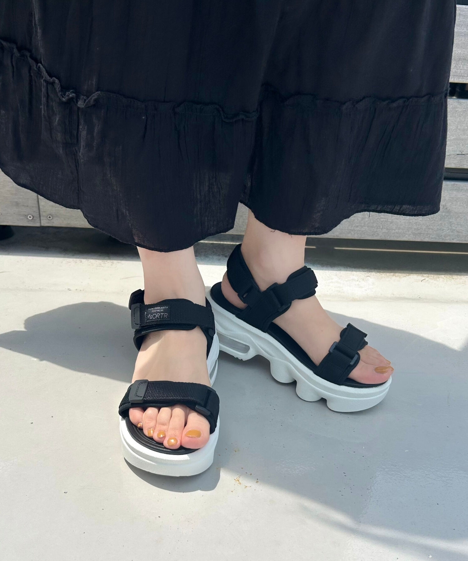 ORiental TRaffic「【アウトレット価格】ボリュームソールダブルベルトサンダル/OT3216 サンダル 人気 トレンド 売れてる」|サンダル|