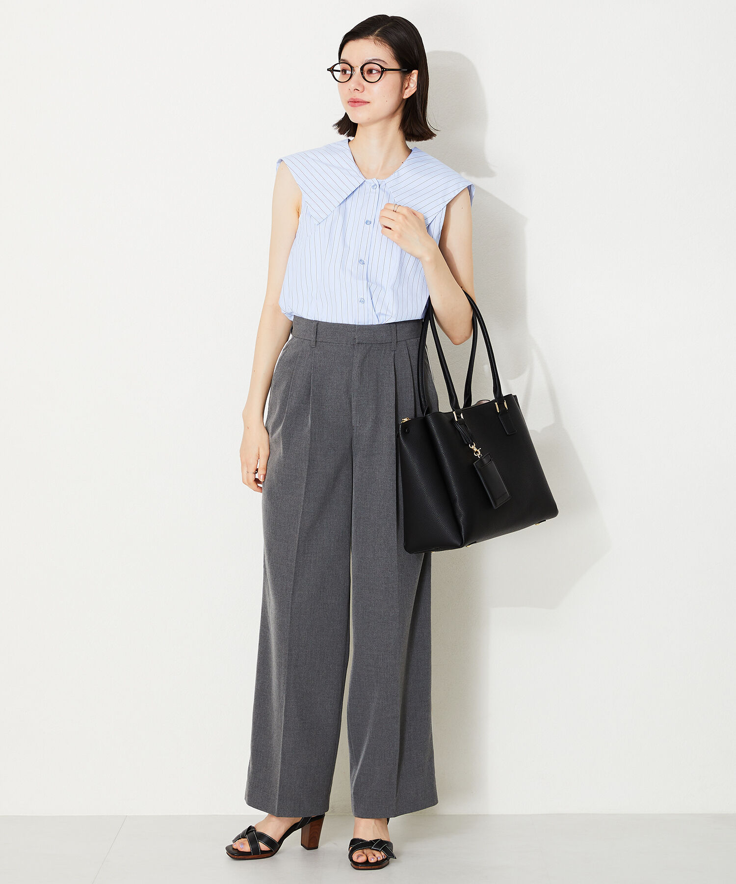 ORiental TRaffic「【アウトレット価格】ウッドヒールリボンサンダル/41221 サンダル トレンド　人気」|サンダル|