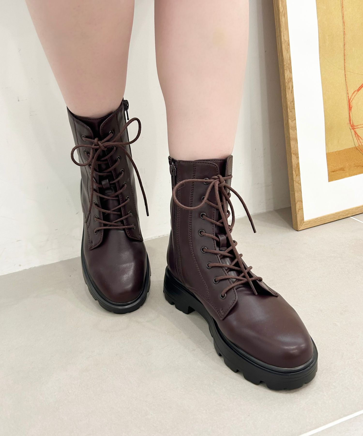 ORiental TRaffic「レースアップ 厚底 ブーツ /41401」|ショートブーツ|