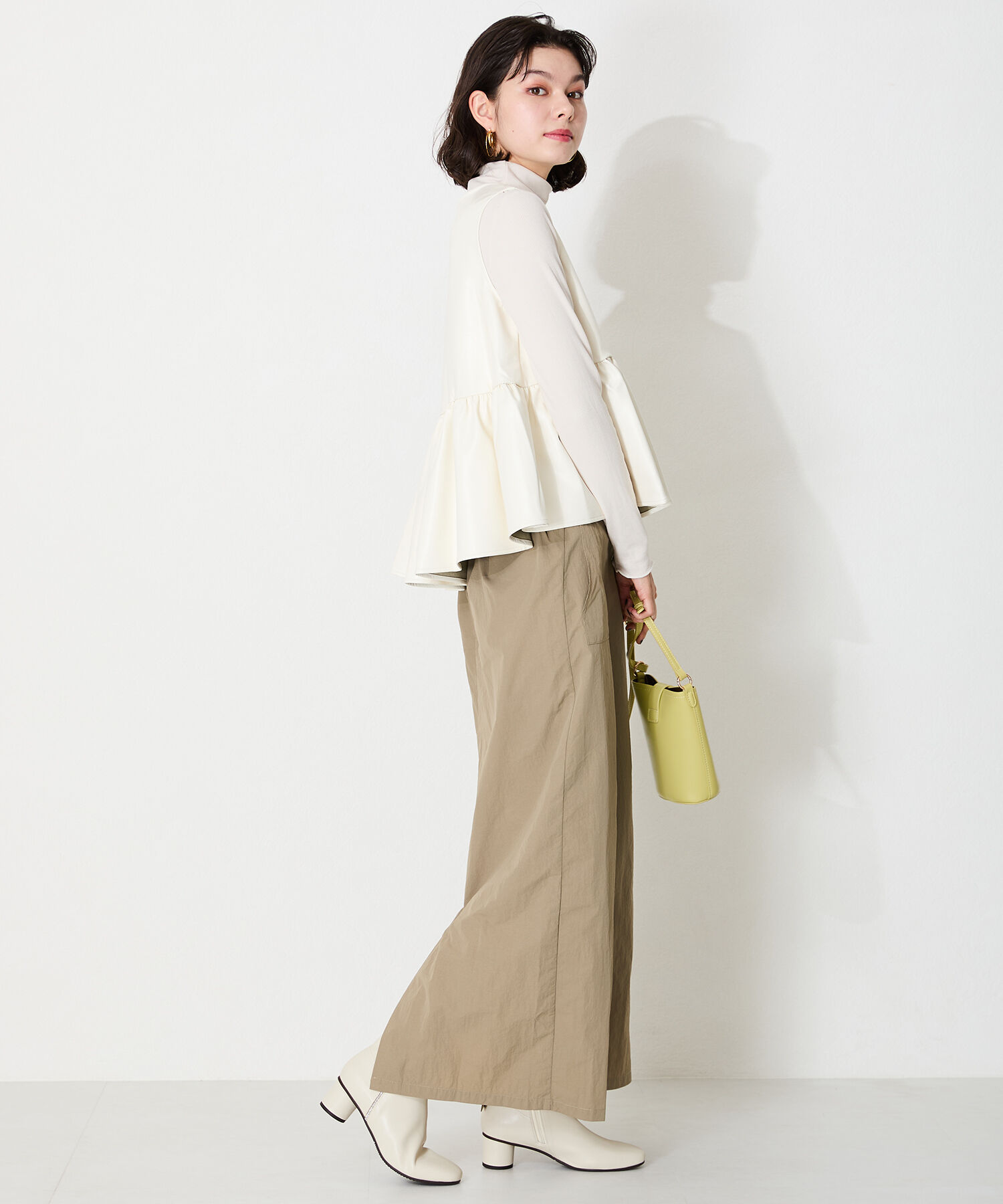 WA Oriental TRaffic「●2024秋冬新作●ラインストーン切替ショートブーツ/42404」|ショートブーツ|