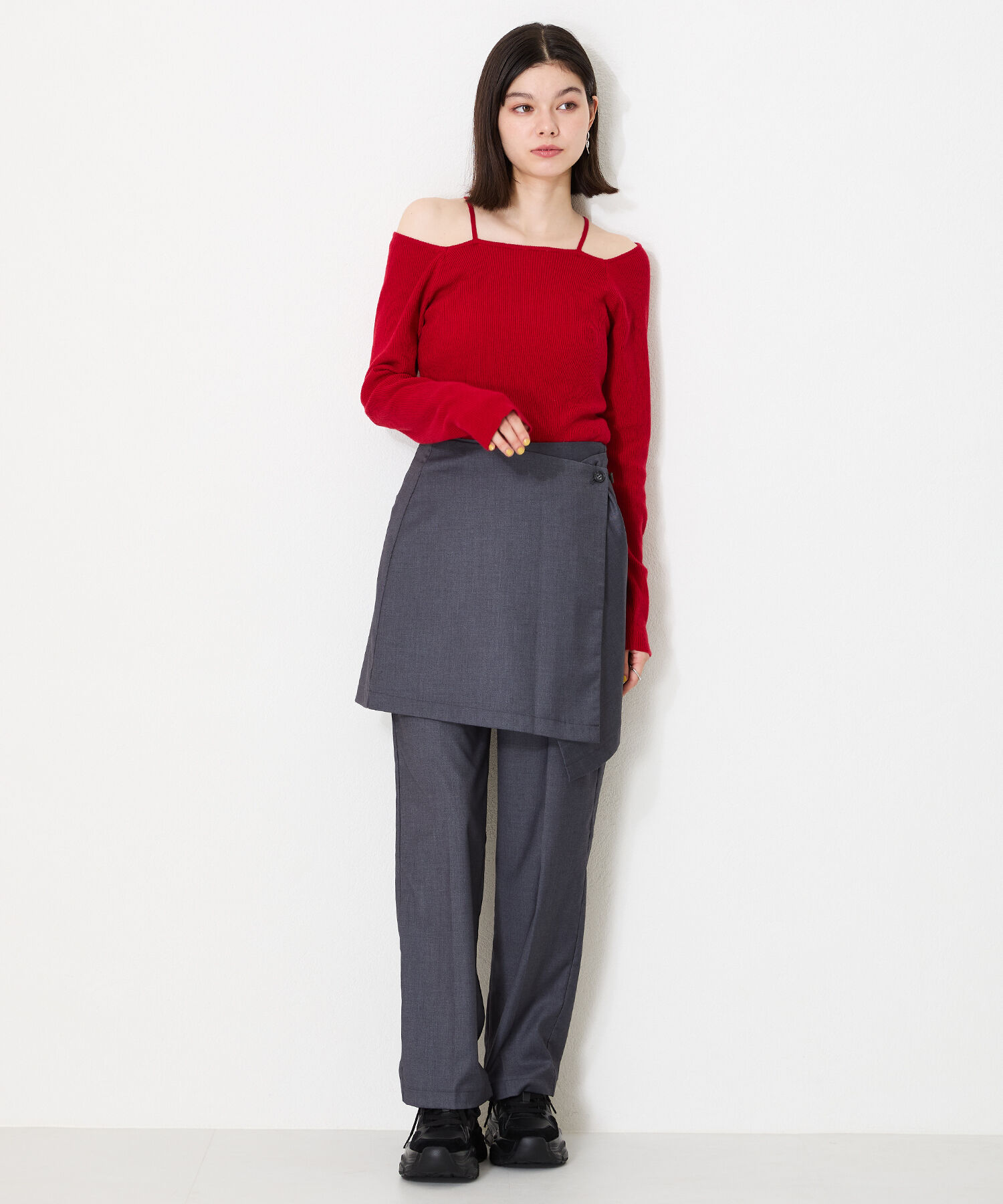 ORiental TRaffic「【アウトレット価格】ナイロンテープ厚底スニーカー/OT3745」|スニーカー|