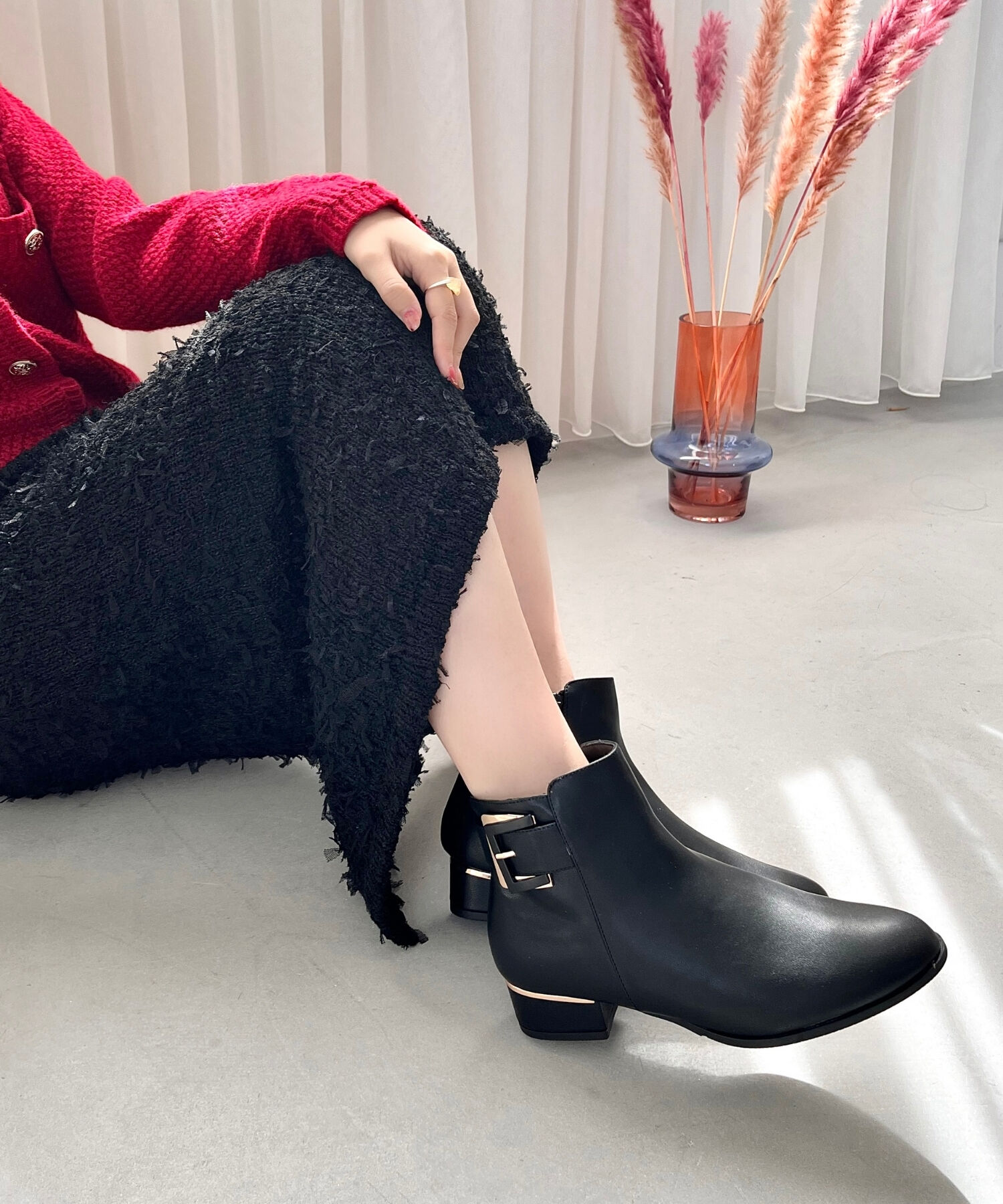 WA Oriental TRaffic「●2024秋冬新作●バックルベルトショートブーツ/42402」|ショートブーツ|