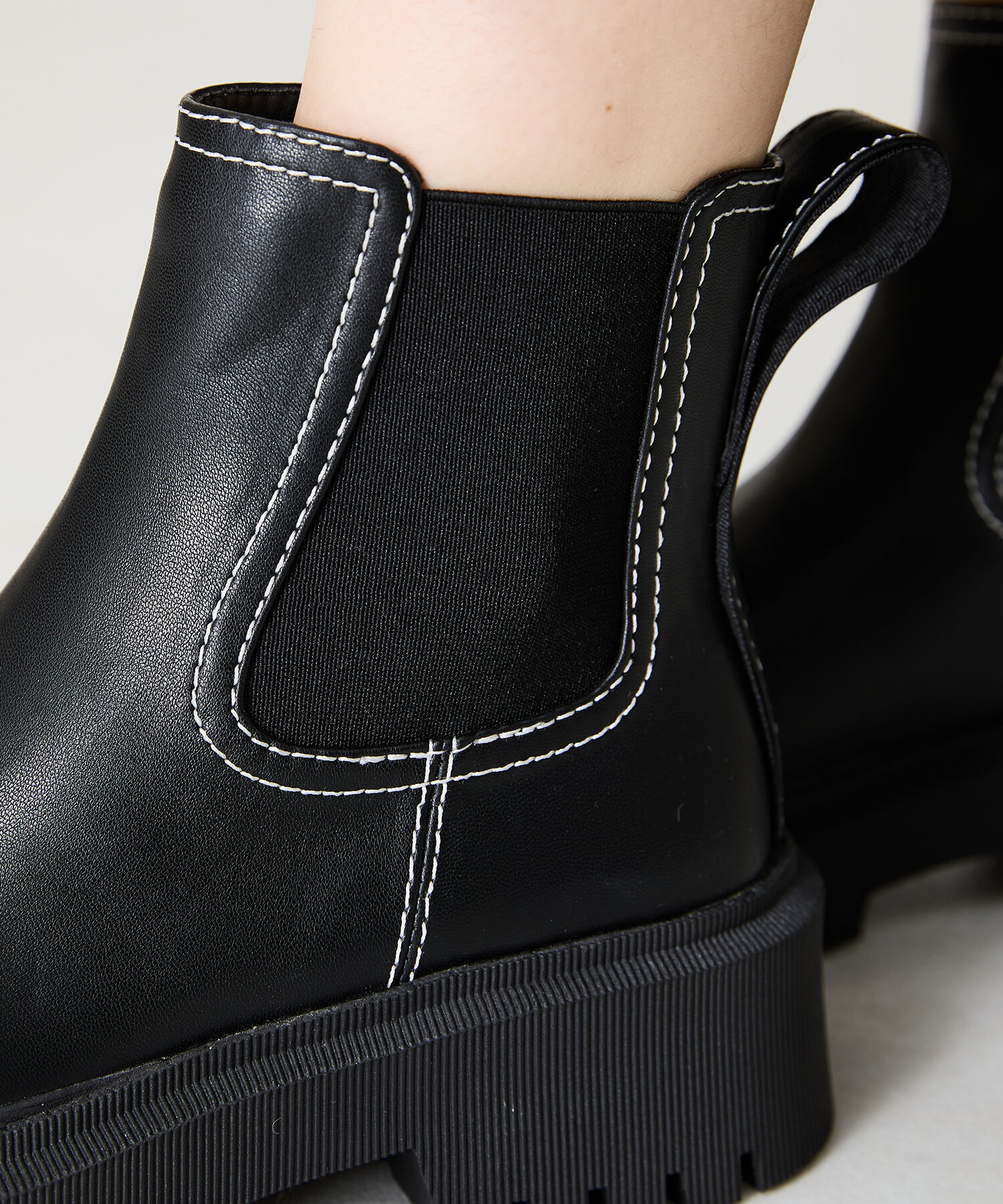 ORiental TRaffic「2024秋冬新作カラーステッチサイドゴアブーツ/41408」|ショートブーツ|