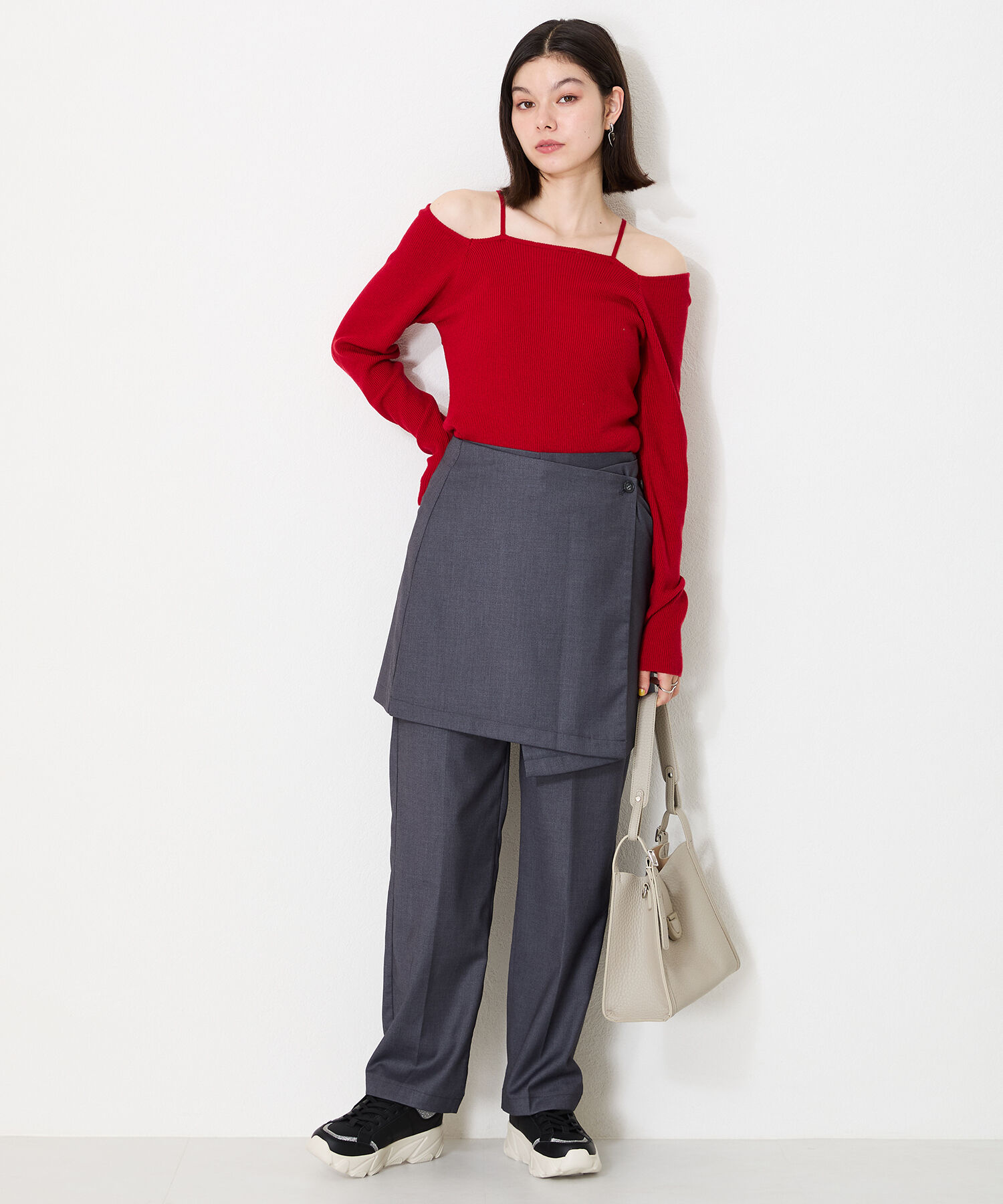 ORiental TRaffic「グリッター&times;スムース厚底スニーカー/OT3741」|スニーカー|