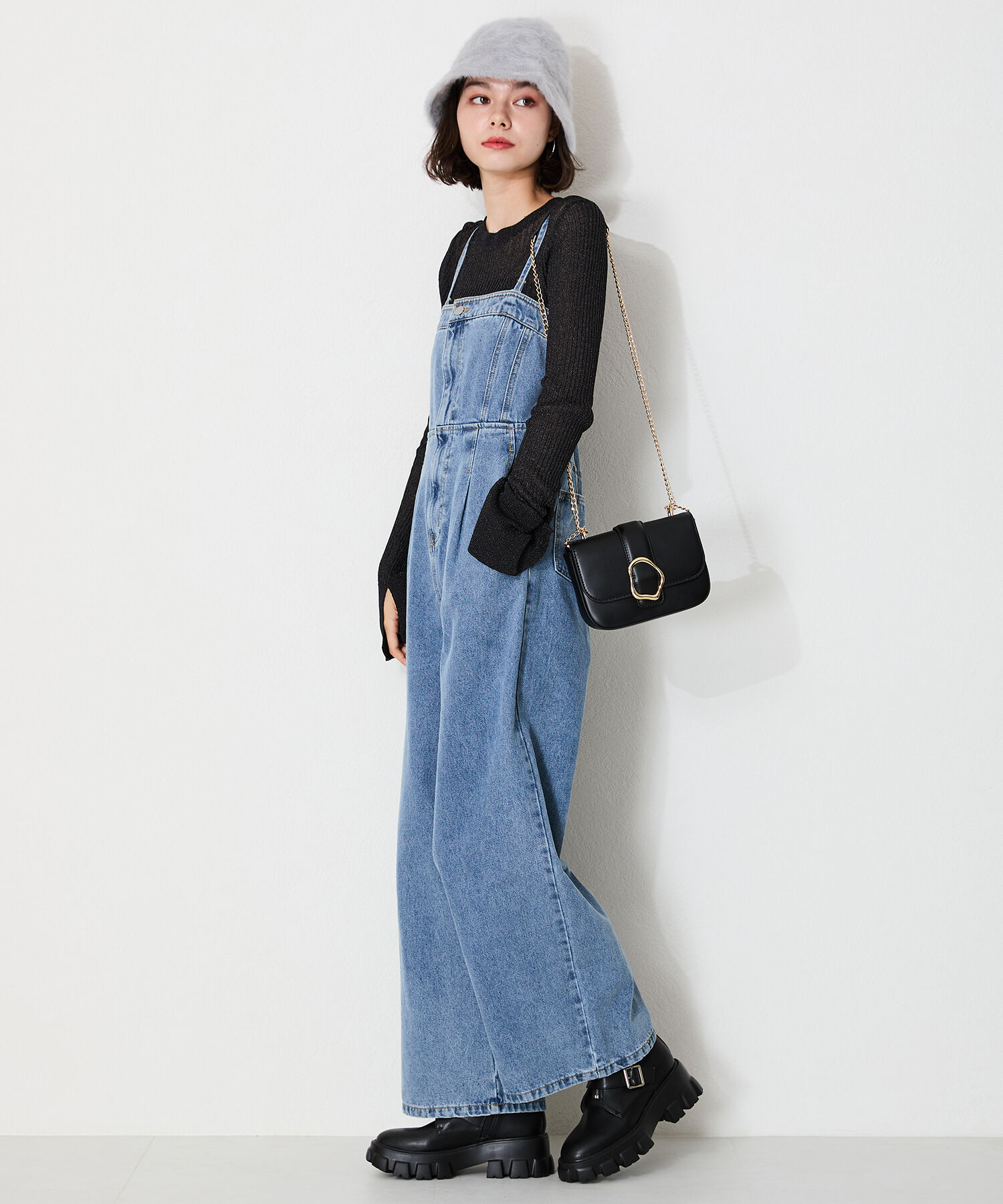 ORiental TRaffic「【BAG】ミニフラップショルダーバッグ/BA-242 ショルダーバッグ 人気 トレンド」|ショルダー・メッセンジャー|