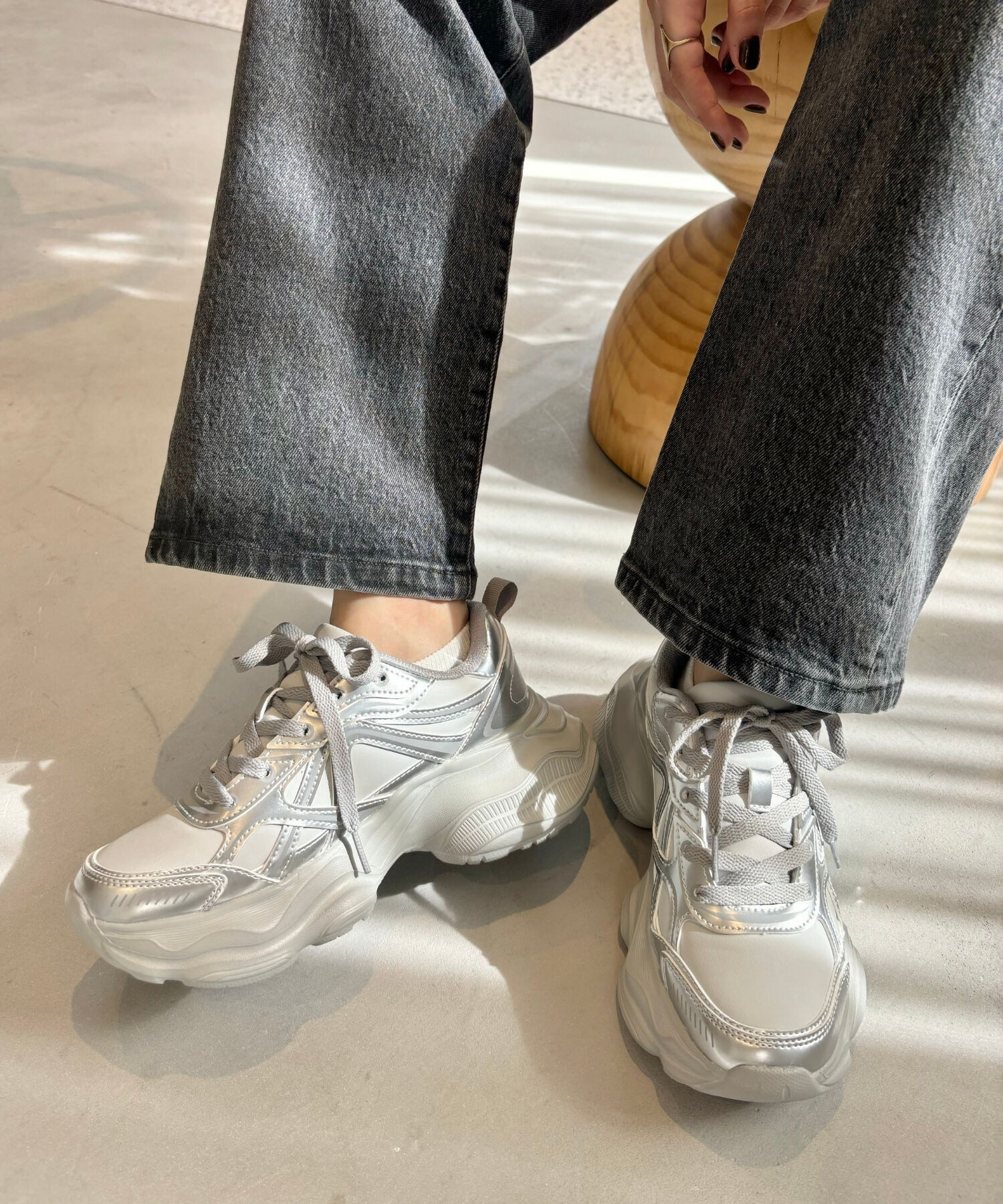 ORiental TRaffic「【アウトレット価格】ボリュームソールハイテクスニーカー/OT3747」|スニーカー|